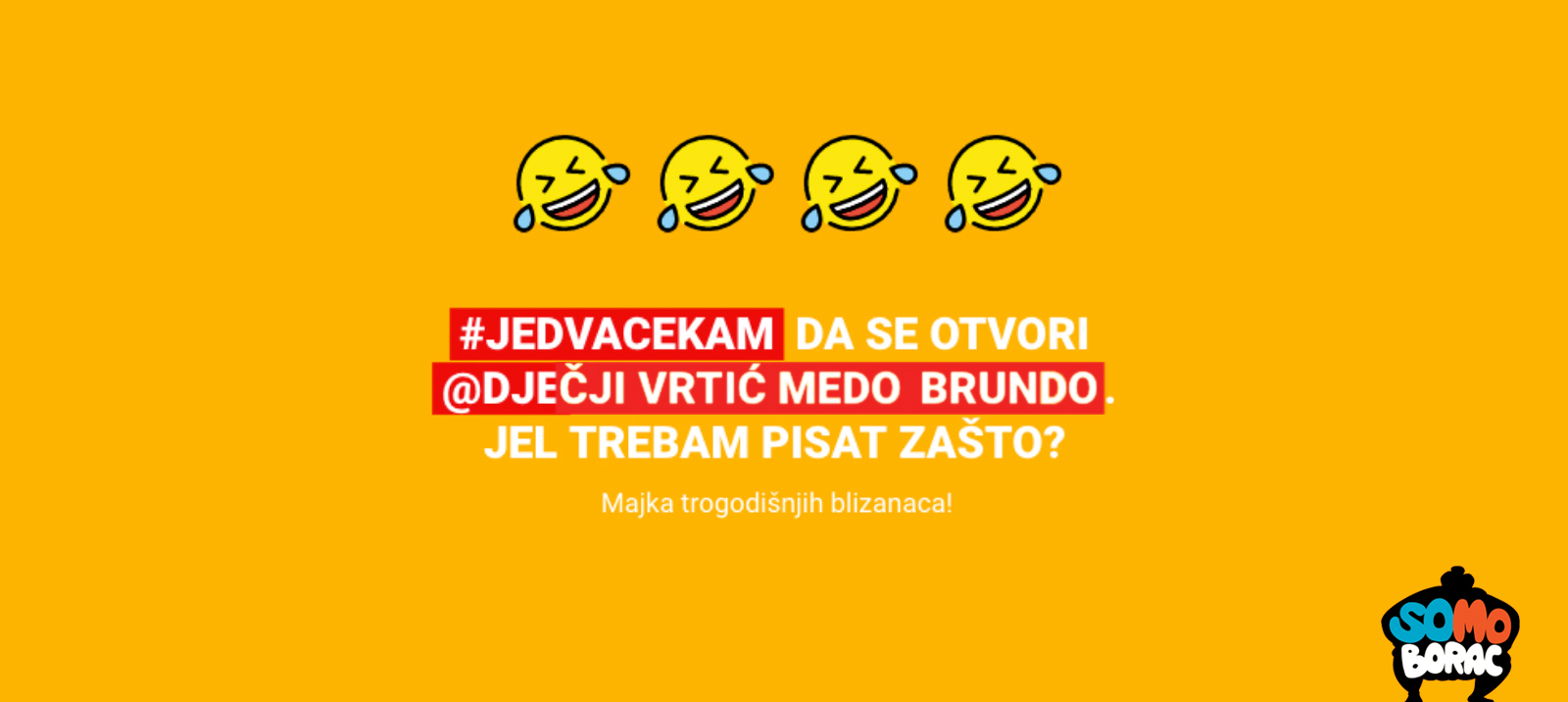 SoMo Borac award for #jedvacekam