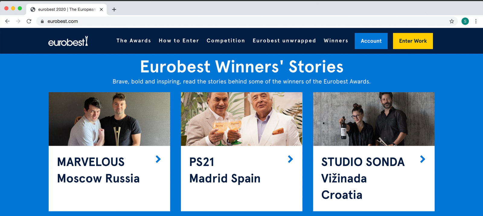 Eurobest Winners’ Stories presenting Sonda