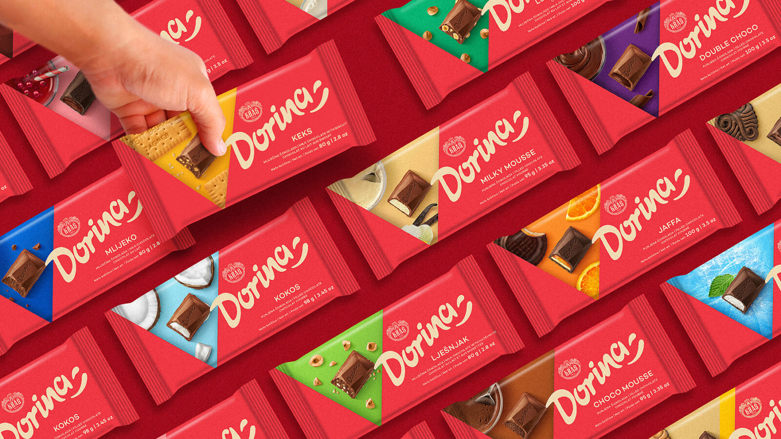 New identity&campaign for Dorina chocolate