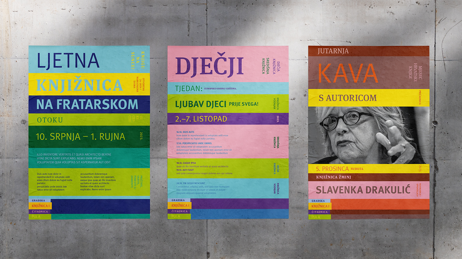 Visual Identity for the City library of Pula